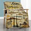 Fish78 Customize Text Blanket Lightweight Customizable Blanket Ultra-Soft Perfect for Nap Living Room Office Chair Chair All-Season Use