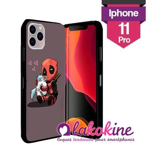 Coque Silicone Iphone 11 Pro Deadpool Anim