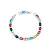 Women's Multicolor Zircon Crystal Bracelet - Non-Fading Gemstone Jewelry