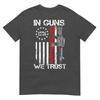 In Guns We Trust We The People Ar15 Usa Flag Pro Guns Tshirt