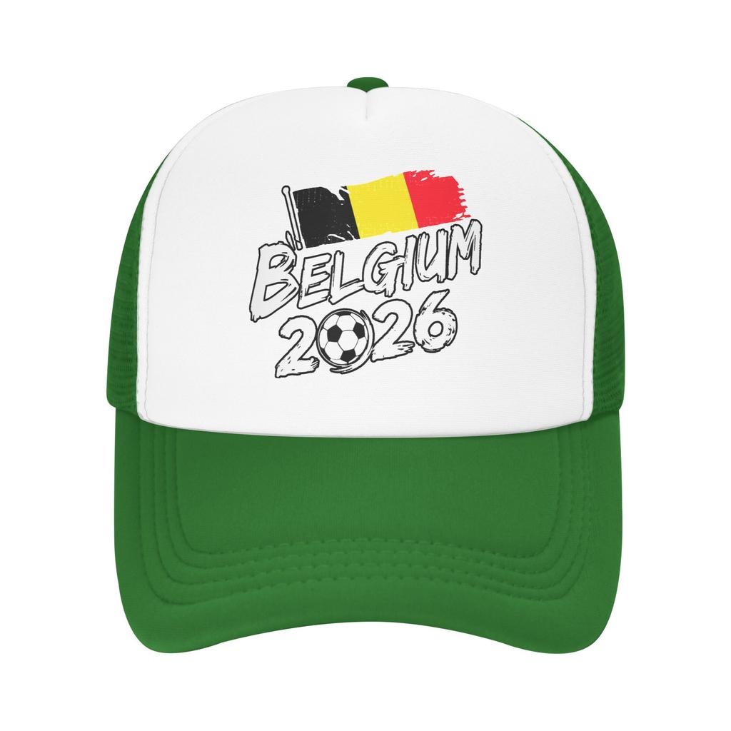 Belgium Belgian Flag Soccer Casual Sun Hats For Unisex Spring Outdoor Sport Baseball Cap Fitted Retro High Quality Hip Hop Hats