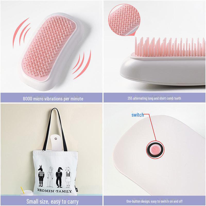 Portable Electric Head Massager and Hairdressing Comb for Anxiety Relief