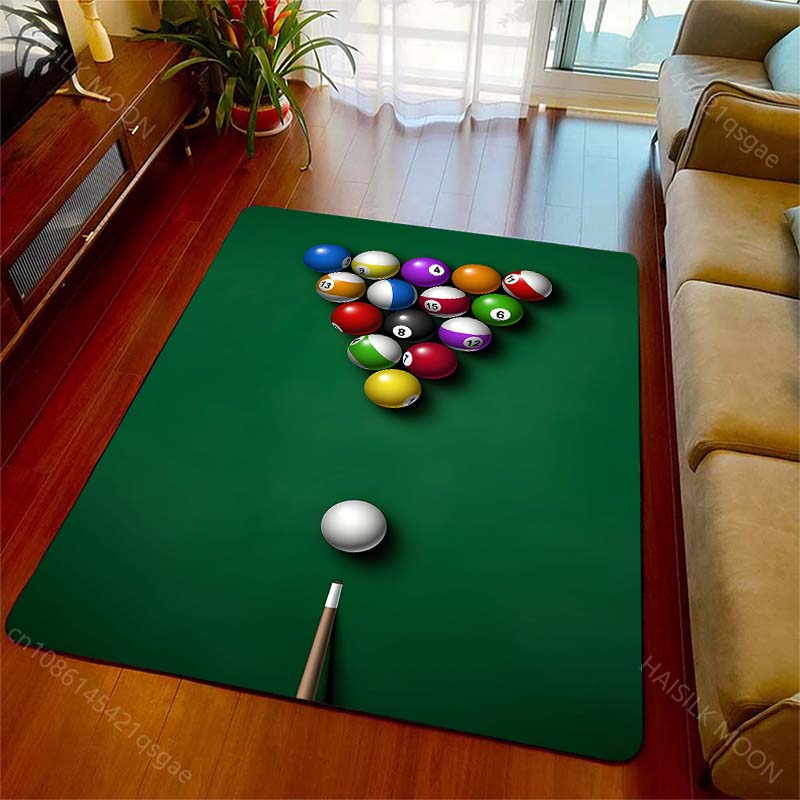 HD Billiards Rug Carpets for Bedroom Living Room Sofa Door Mat Dressing Room Rugs Large Size Machine Washable