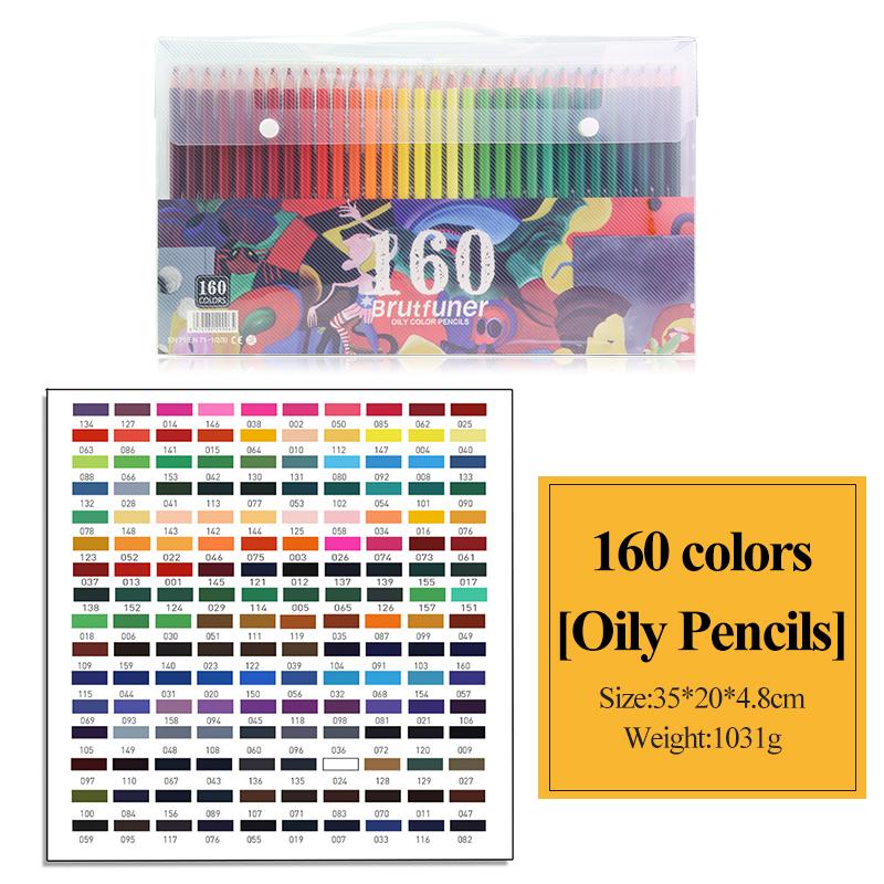 

Профессиональный набор масляных карандашей, деревянный мягкий акварельный карандаш для рисования, эскизов, 48/72/80/120/160/180 шт.