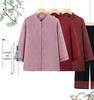 Mother's Summer Tang-Style Two-Piece Set: Seven-Sleeve Shirt & Top for Middle-Aged & Elderly Ladies