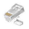 Fiche RJ45 UTP Cat6A Lanview pour Câble Solide/Souple AWG23-24 Pack de 10, LVN125416