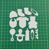 Infant Toy Die Cuts Embossing Cutting Dies Templates 4x4.57Inch for Kids Card Making DIY Scrapbooking Photo Album Crafts