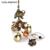 Window Peacock Kylin Tower Elephant Fishes Retro Metal Wind Chime Lucky Charms Hanging Ornament