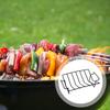Groot koolstofstalen braadrek Bestand tegen hoge temperaturen Veelzijdig V-vormig grillrek met grillplaat