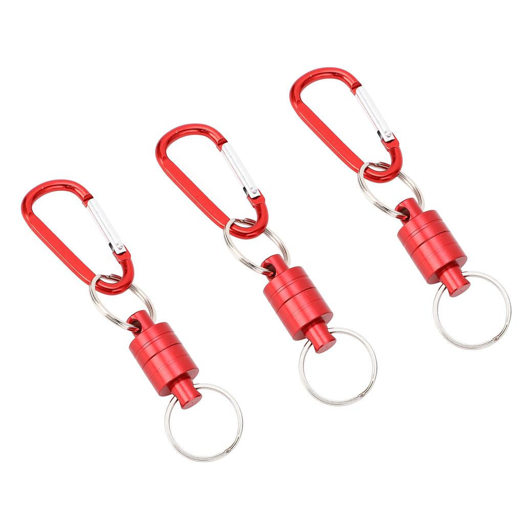 3PCS Magnetic Key Holder Quick Release Keychain Aluminum Alloy Portable Magnetic Buckle for Repair T