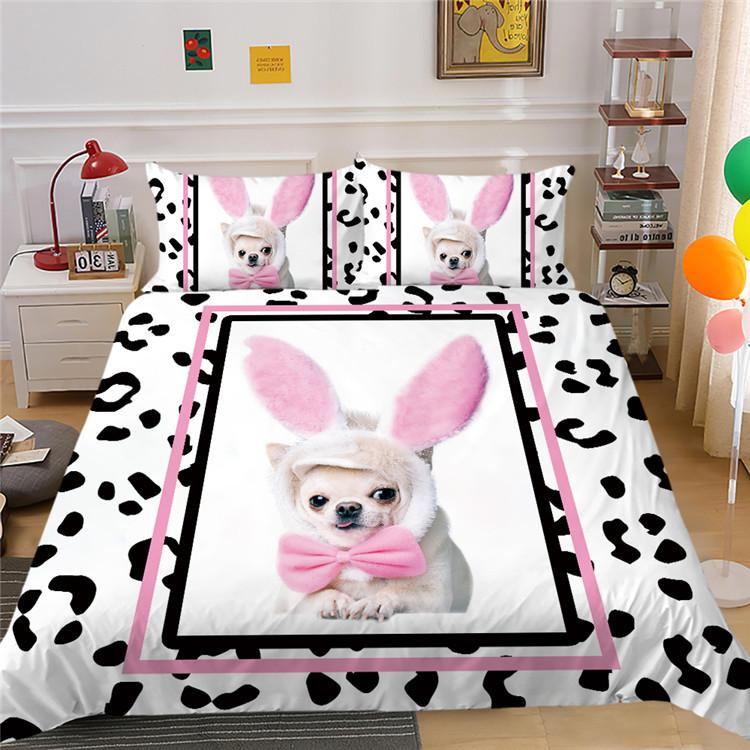 Animal Series Digital Printing Can Be Stylish Polyester Bedding Two Or Three-Piece Set