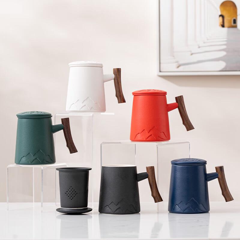 Zuozhi Ceramic Tea Infuser Mug with Lid