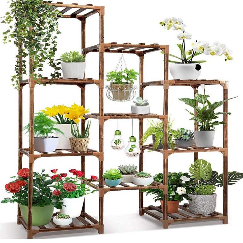 Multi-Layer Floor-Standing Flower Rack for Living Room or Balcony