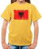 Albania Grunge Flag - Kids T-Shirt - Albanian Flags Republic Tirana Lek