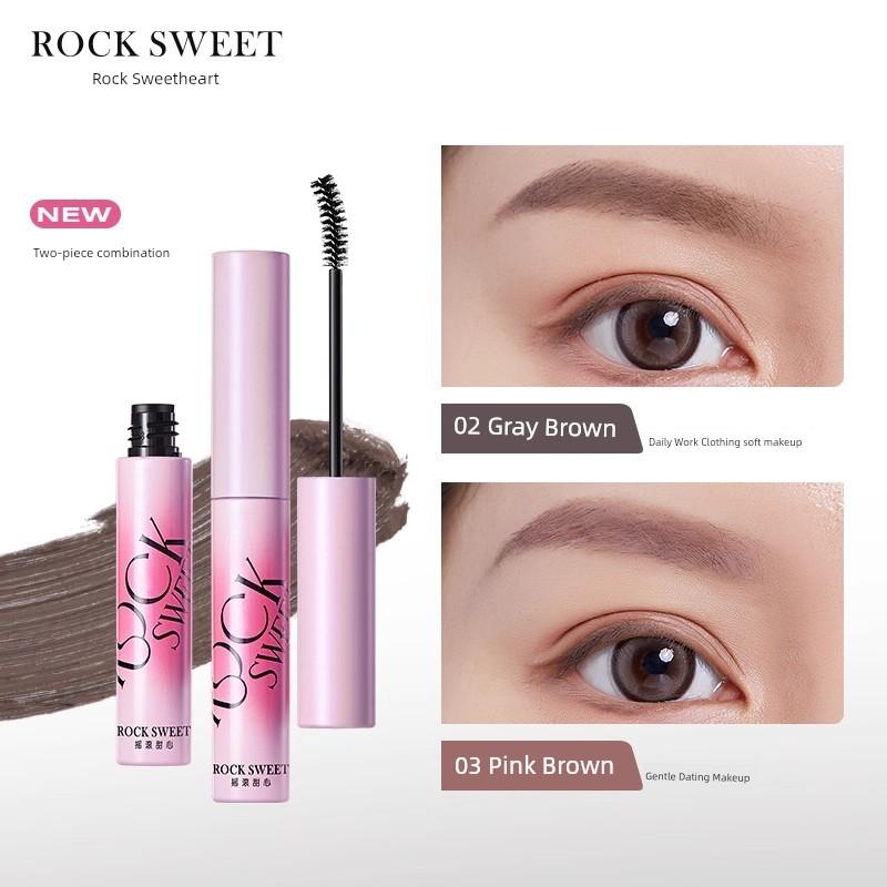 Rock Sweetheart Velvet Mist Eyebrow Cream Pink Brown Light Color Waterproof Long Lasting Fadeless Quick-Drying Eyebrow Cream Nature Not Smudge