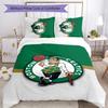 Set di Coperture Design Boston Celtics 3 Pezzi - Biancheria da Letto Stampata HD con 1 Copripiumino e 2 Federe - Perfetto per la Decorazione della Casa e del Dormitorio