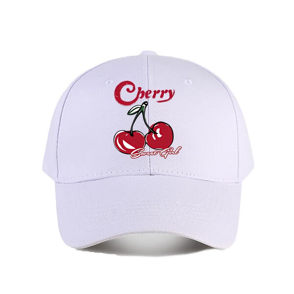 Cherry Embroidered Vintage Cotton Baseball Cap Baseball Cap Fashion Unisex Sunhat Womens Outdoor Sports Snapback Cap