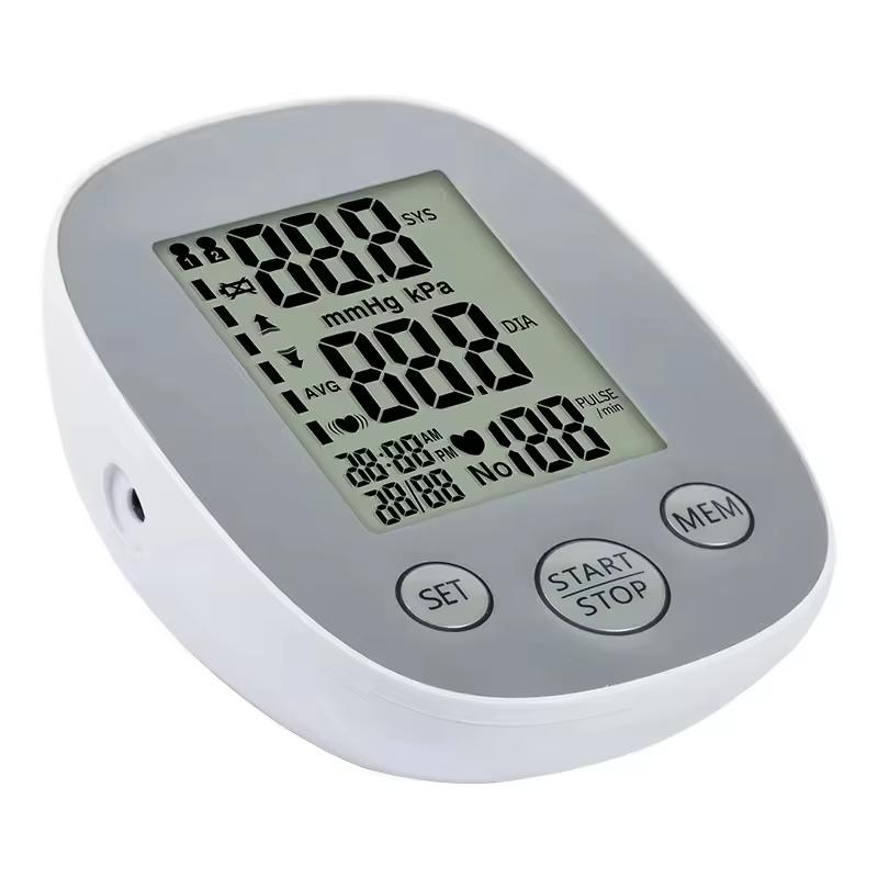 Automatic Digital Upper Arm Sphygmomanometer Household Electronic Medical Blood Pressure Monitor Electric Powered BP Tensiometro Plastic