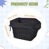 Basket Bike Pannier Container Accessories Sundries Organizer with Liner Bag for Outdoor
