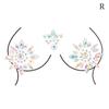 Breast Jewels Tattoo Rhinestone Chest Sticker Temporary Tattoo Glitter Breast Body Gems Tattoo Sticker Body Decor Jewel Paste