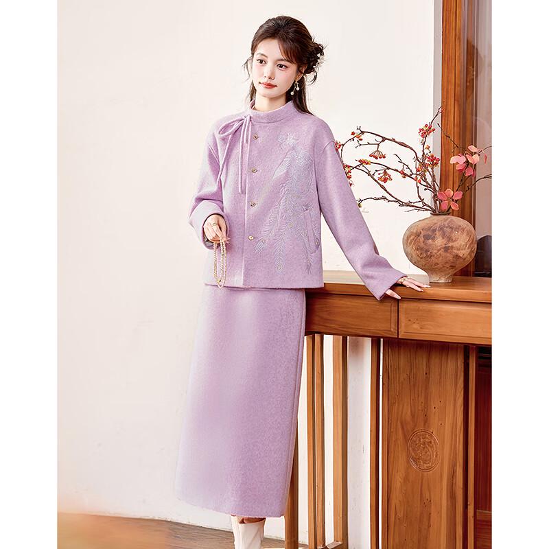 Tijdloze Elegantie Dames Nieuwe Chinese Stijl Jas & Rok Set