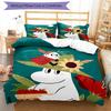 3pcs Moomin Bedding Set Duvet Cover Closure Includes 1 Duvet Cover & 2 Pillowcases, Soft and Comfortable for All Seasons.