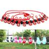 1Pc Clothesline for Outdoor Travel, Portable and Retractable Plastic, Windproof and Non-slip Elastic Hanger, Clothesline with 12 Clips