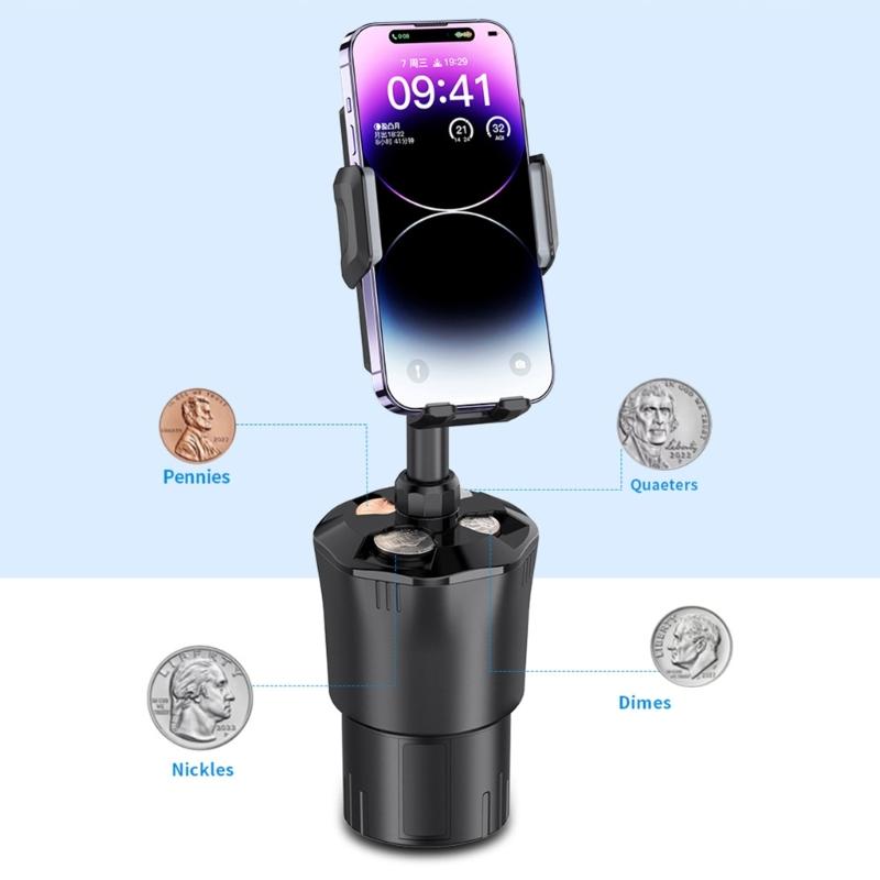 Water Cup Holder Container Phone OrganizersCar Interior Accessories Mobile Phone Bracket Stand Rack Cellphone Organizers