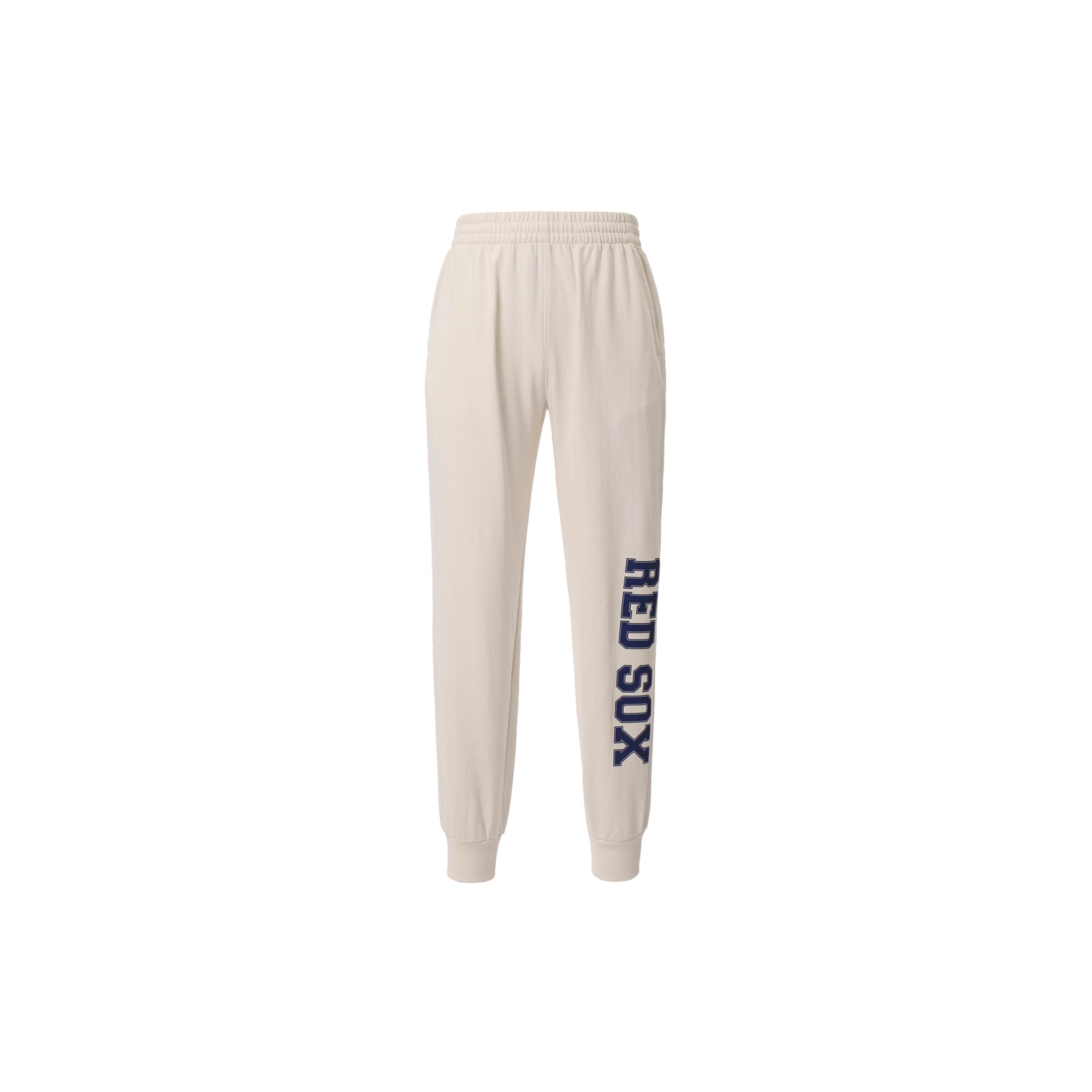 MLB Boston Red Sox Knitted Sweatpants Unisex Beige 3APTV0134-43CRD L