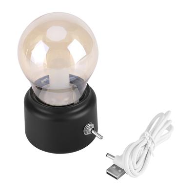 Creative Retro LED Night Light USB Rechargeable Night Light Black