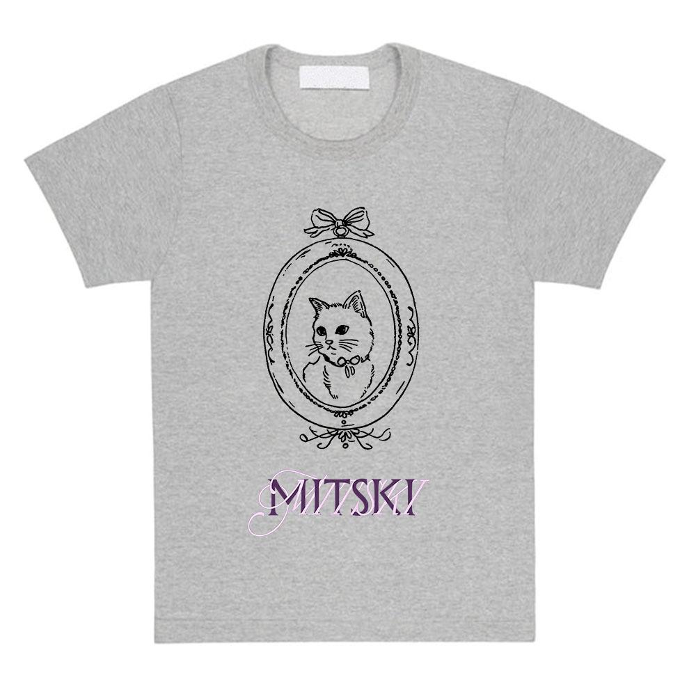 Mitski Cat Graphic Printing Tees Oneck Short Sleeve Loose Female Tshirt Unisex Streetwear Women Unisex Clothing Design Print Tops