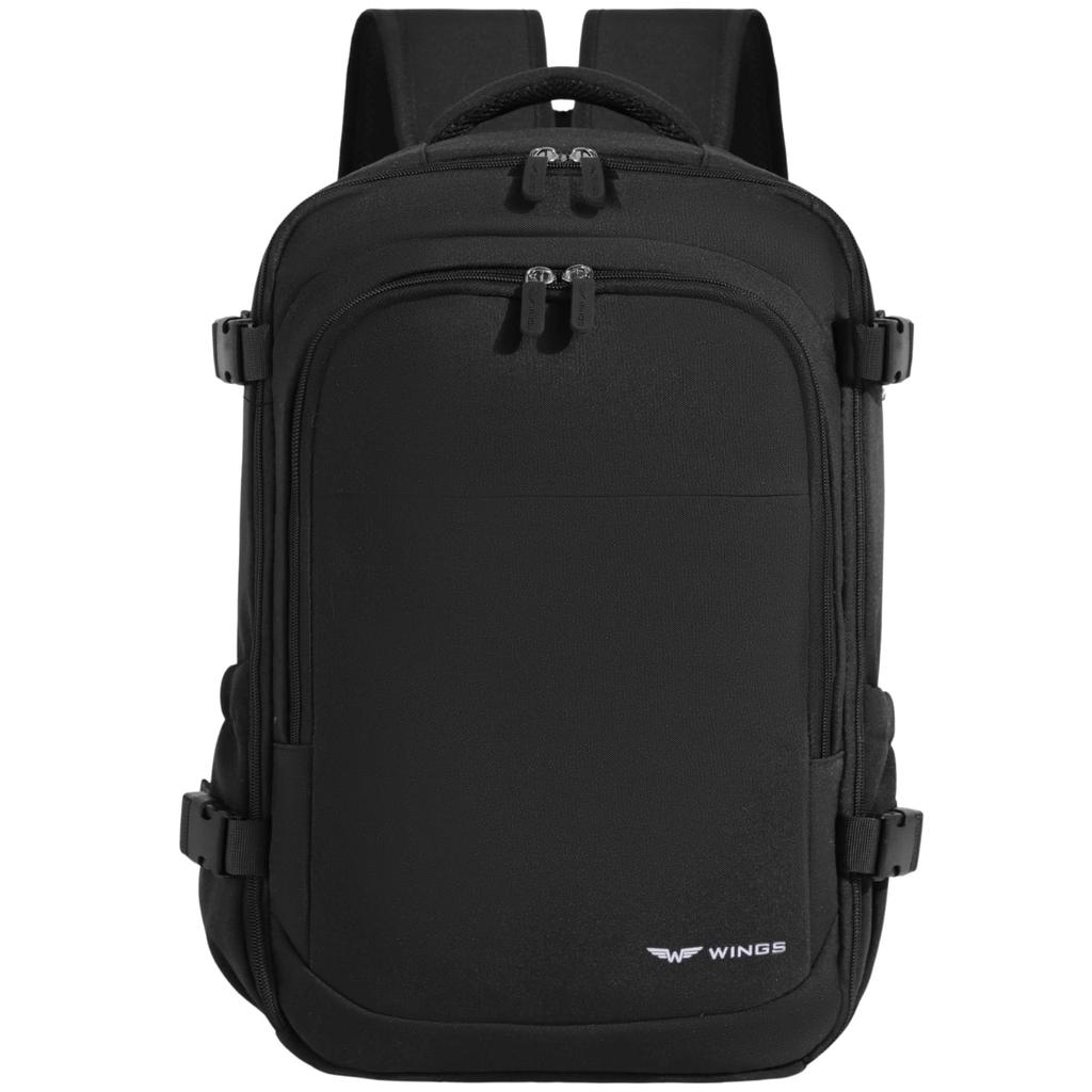 Wings Cabin Backpack Ryanair and Wizz Air Hand Luggage, Lightweight Travel Backpack Black