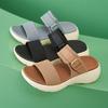 Women'S Walking Sandals Comfortable Air Cushion Platform Elastic Ankle Strap Open Toe Ourdoor Summer Shoes Sandalias Femininas