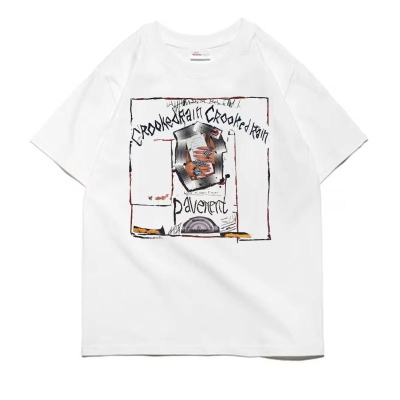 V roce 2025 je indie rocková kapela Pavement tištěné tričko s krátkým rukávem trhákem vysoce kvalitní čistá bavlna luxusní značka Ins