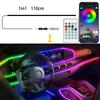 Colorful Car Ambient Lights 22 In 1 Automobile Atmosphere Lamp Acrylic Light Guide Strip Symphony Car Decorative Light 64 Colors
