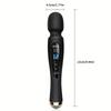 12 Patterns Rechargeable Vibrator Quiet Powerful Massager Digital Display Wand Massager Dildo for Women Couples Adults Pleasure Toys Sex Toys