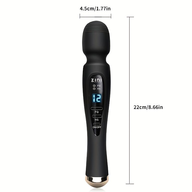 12 Patterns Rechargeable Vibrator Quiet Powerful Massager Digital Display Wand Massager Dildo for Women Couples Adults Pleasure Toys Sex Toys