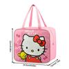Kawaii Hellokitty Lunch Bag Cute Cartoon Waterproof Bento Bag Portable Tote Handbag Cosmetic Bag Storage Pouch For Girls