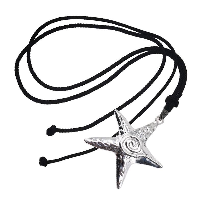 

Trendy Alloy Starfish Collar Necklace Versatile Accessory Neck Jewelry Perfect for Evening Dinners Parties and Vacations 1