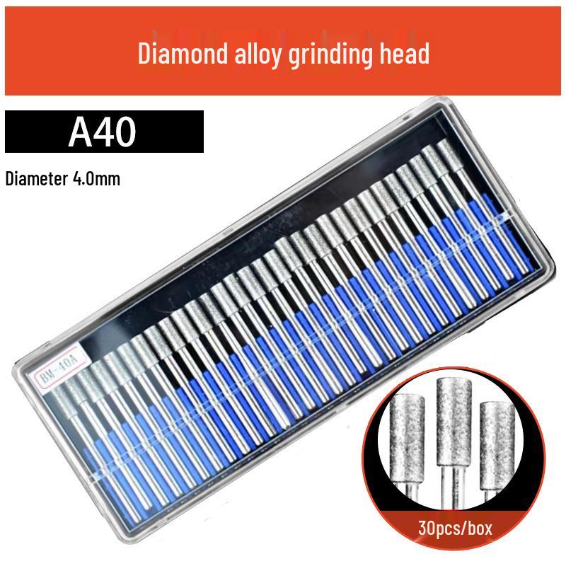 3mm Diamant-Karborund-Schleifkopf für Elektro-/Druckluftschleifer - Kugelförmige Nadel zum Gravieren & Aufbohren