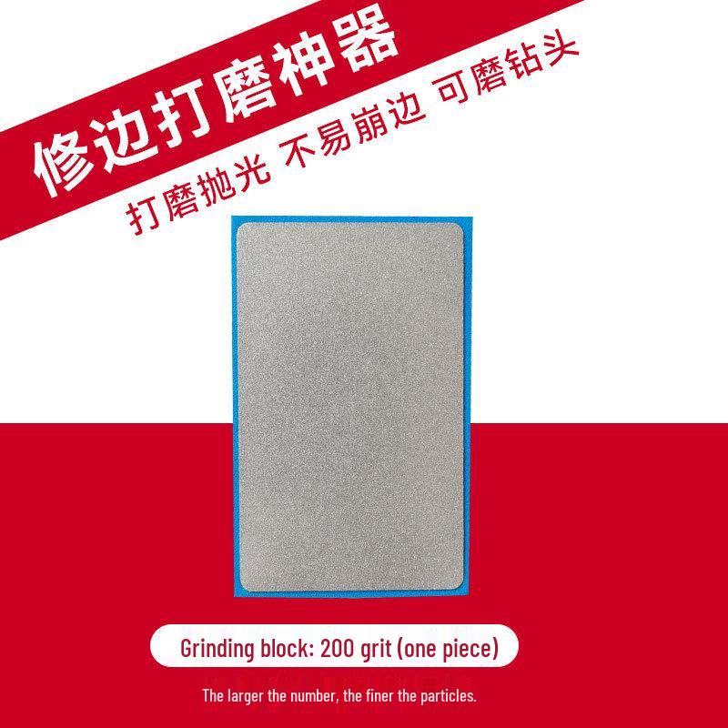 Fliesen Anfas- & Polierpad: Karborund Handschleifscheibe