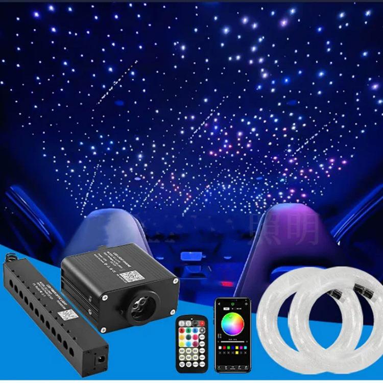 16W Starry Sky Ceiling Light with Twinkling and White Meteor Effects