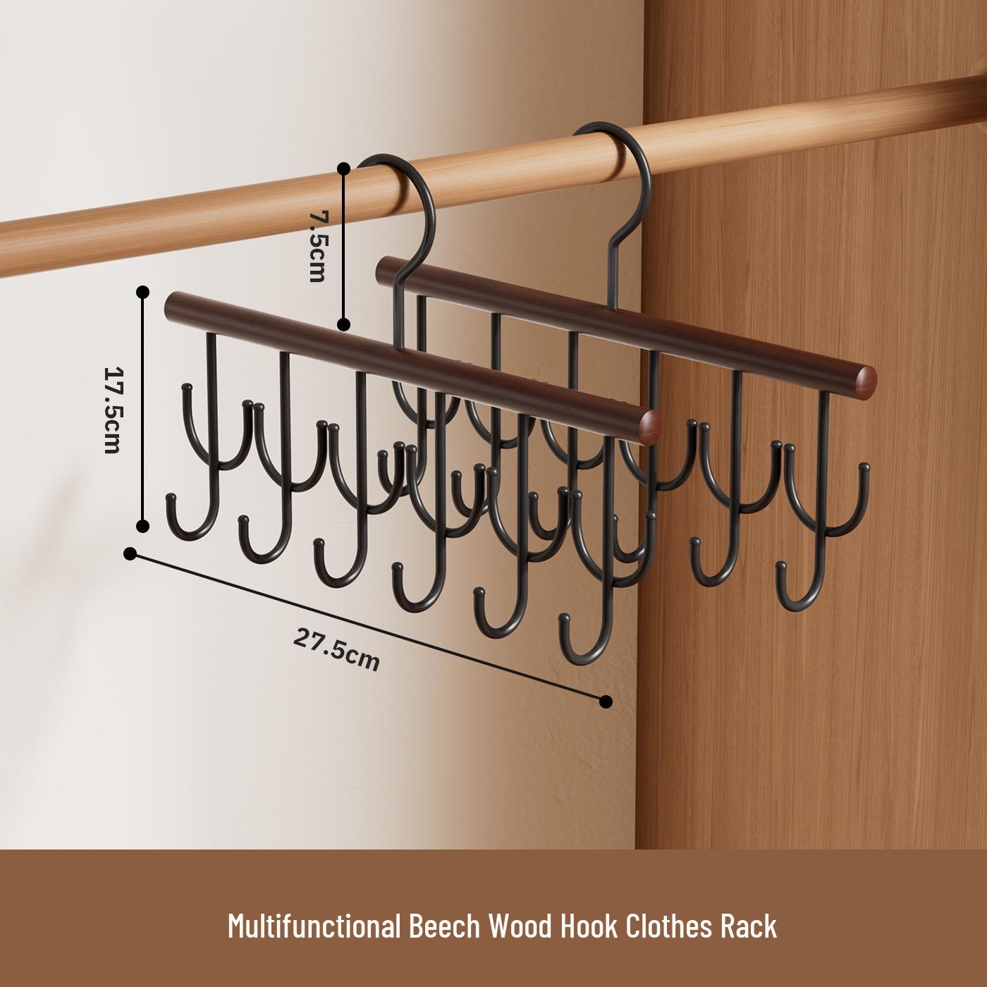 Punch-Free Seamless Hook: Multi-functional Clothes Hanger & Storage Solution