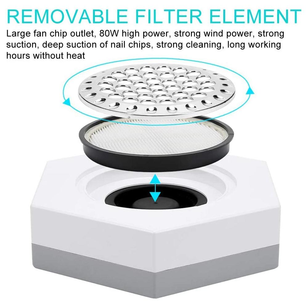 5PCS Filters for Powerful Nail Dust Collector