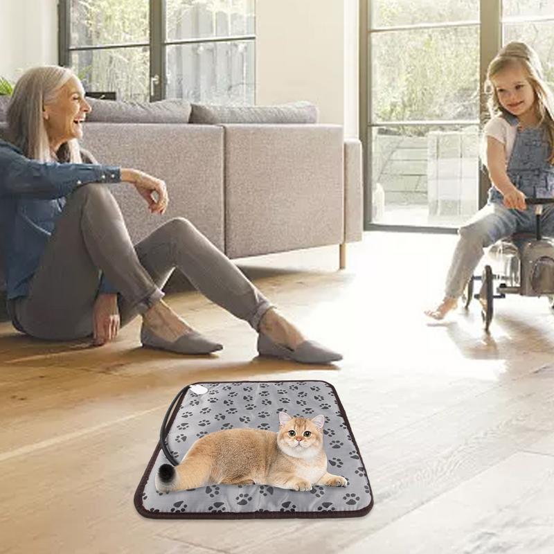 Katzen Heizmatte Automatische Abschaltung Katzenbett Hund Heizmatte Heizkissen Wasserdicht Thermostat Elektrische Heizmatte Elektrisches Haustier Heizbett