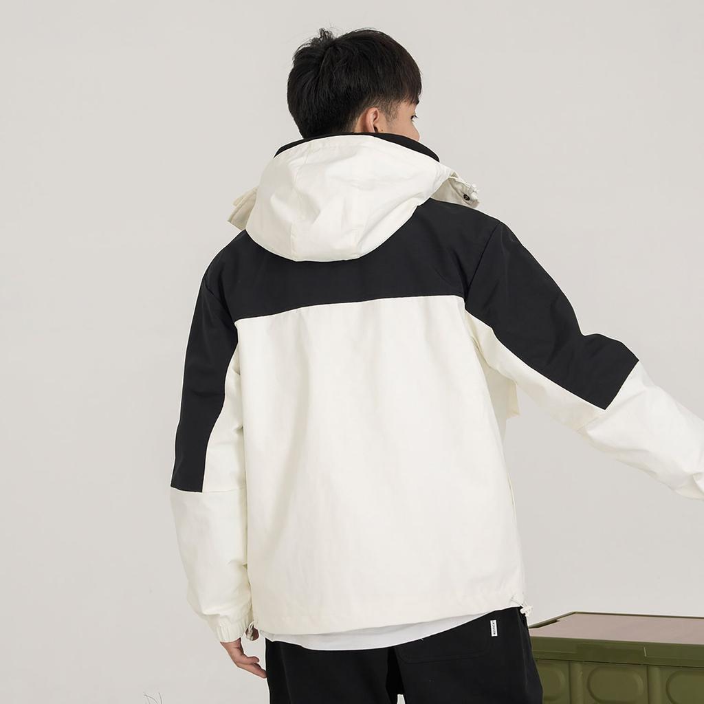 New Balance Jackets Men's White Hooded Moderate Other AMJ31304-CIC