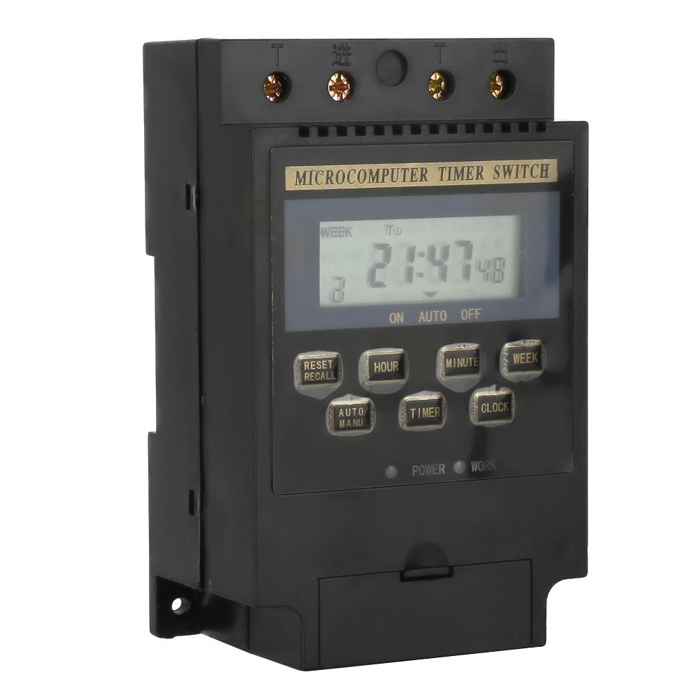 KG316T Digital Timer Controller Microcomputer Programmable Timer Switch AC220V 25A