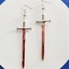 Sharp Knife Men Stud Earrings Women Halloween Earrings Party Jewelry Korean Style Dangle Earrings
