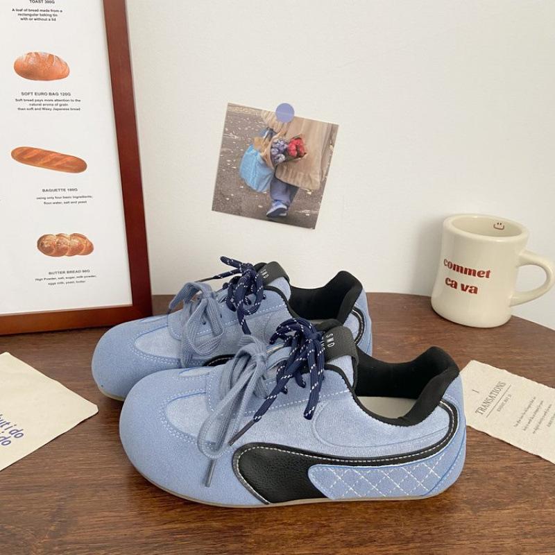 Fashion Women's Shoes Spring Platforms Sneakers Comfortable Women Vulcanize Shoes Sewing Lace Up Non Slip Casual Flats