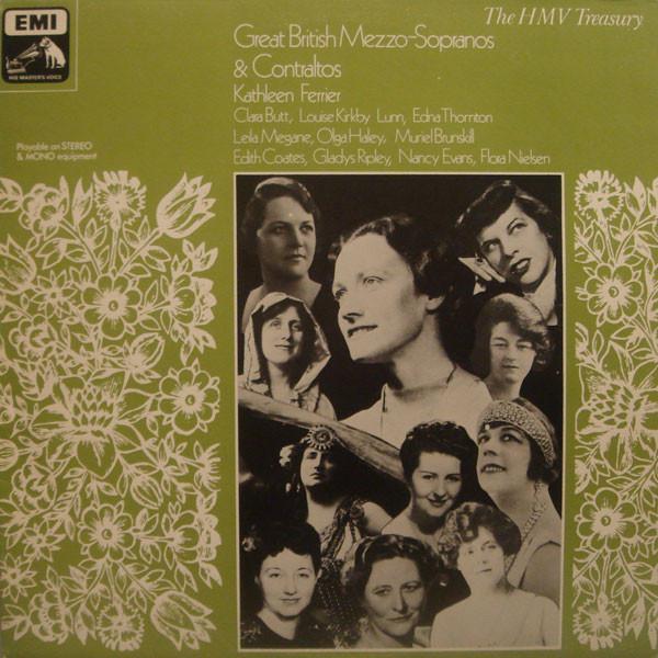 

LP Record VARIOUS Great British MezzoSopranos Cont HLM7145 His Masters Vo 1978 UK Classical Used
